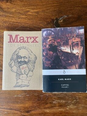 Marx For Beginners Paperback Book - Beige & Black Covers